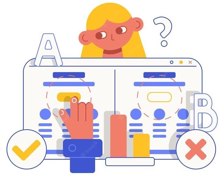 Teste e otimize diferentes versões do seu anúncio
