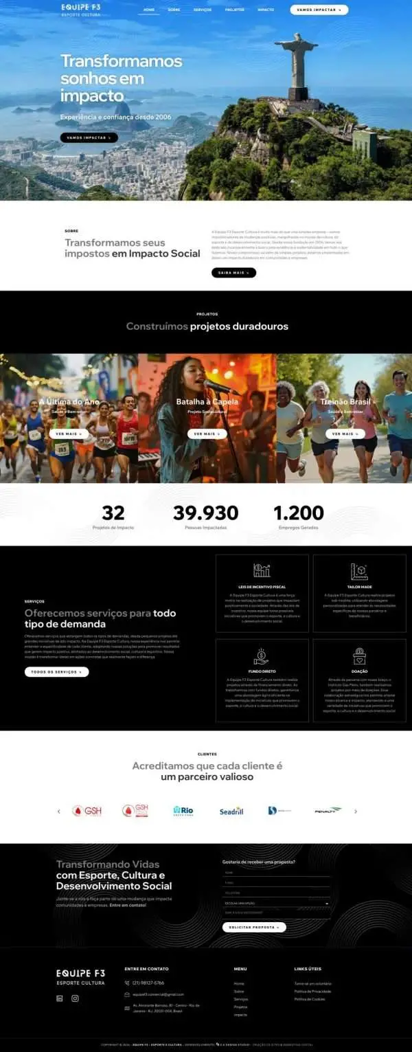 Criação de Sites Agência Esporte e Cultura